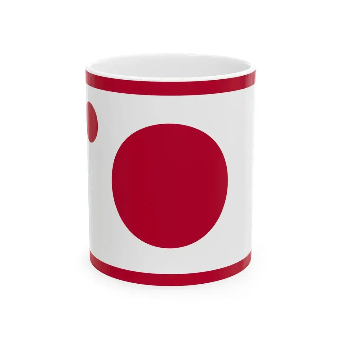Flag of the Imperial Japanese Navy Vice Admiral 1871-1889 (Japan) White Coffee Mug 11oz - Go Mug Yourself