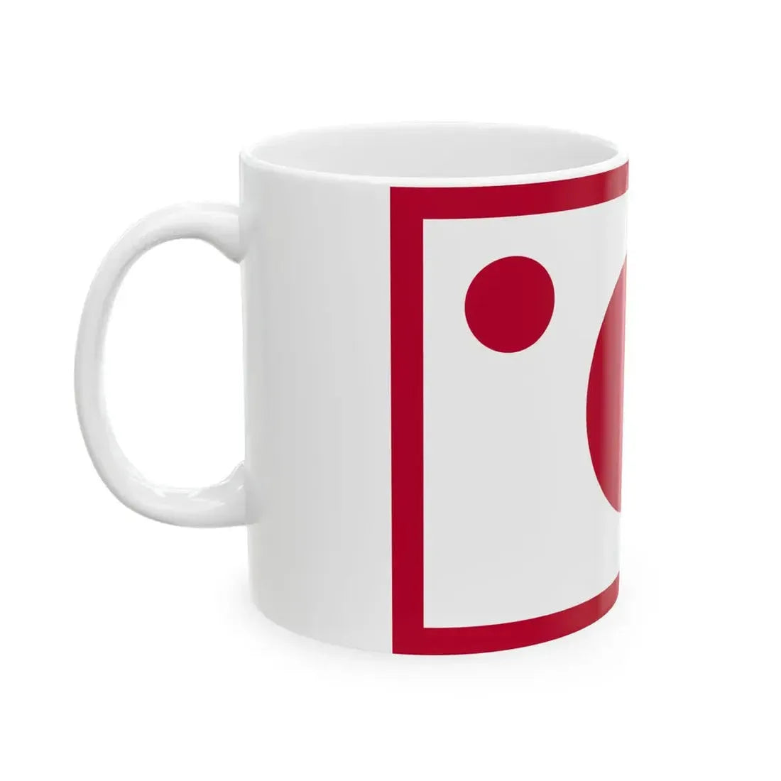 Flag of the Imperial Japanese Navy Vice Admiral 1871-1889 (Japan) White Coffee Mug - Go Mug Yourself