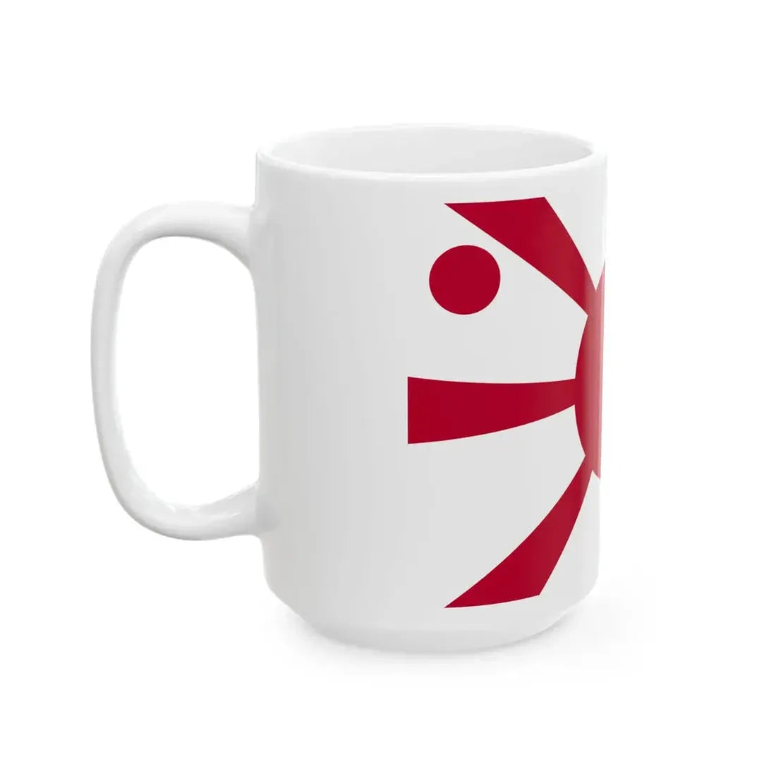 Flag of the Imperial Japanese Navy Vice Admiral 1889-1896 (Japan) White Coffee Mug - Go Mug Yourself