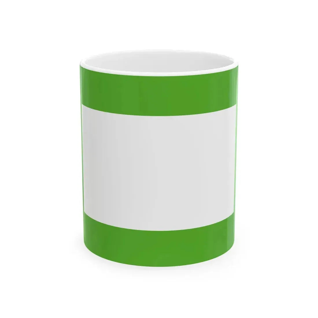Flag of the Indragiri Hilir Regency (Indonesia) White Coffee Mug 11oz - Go Mug Yourself