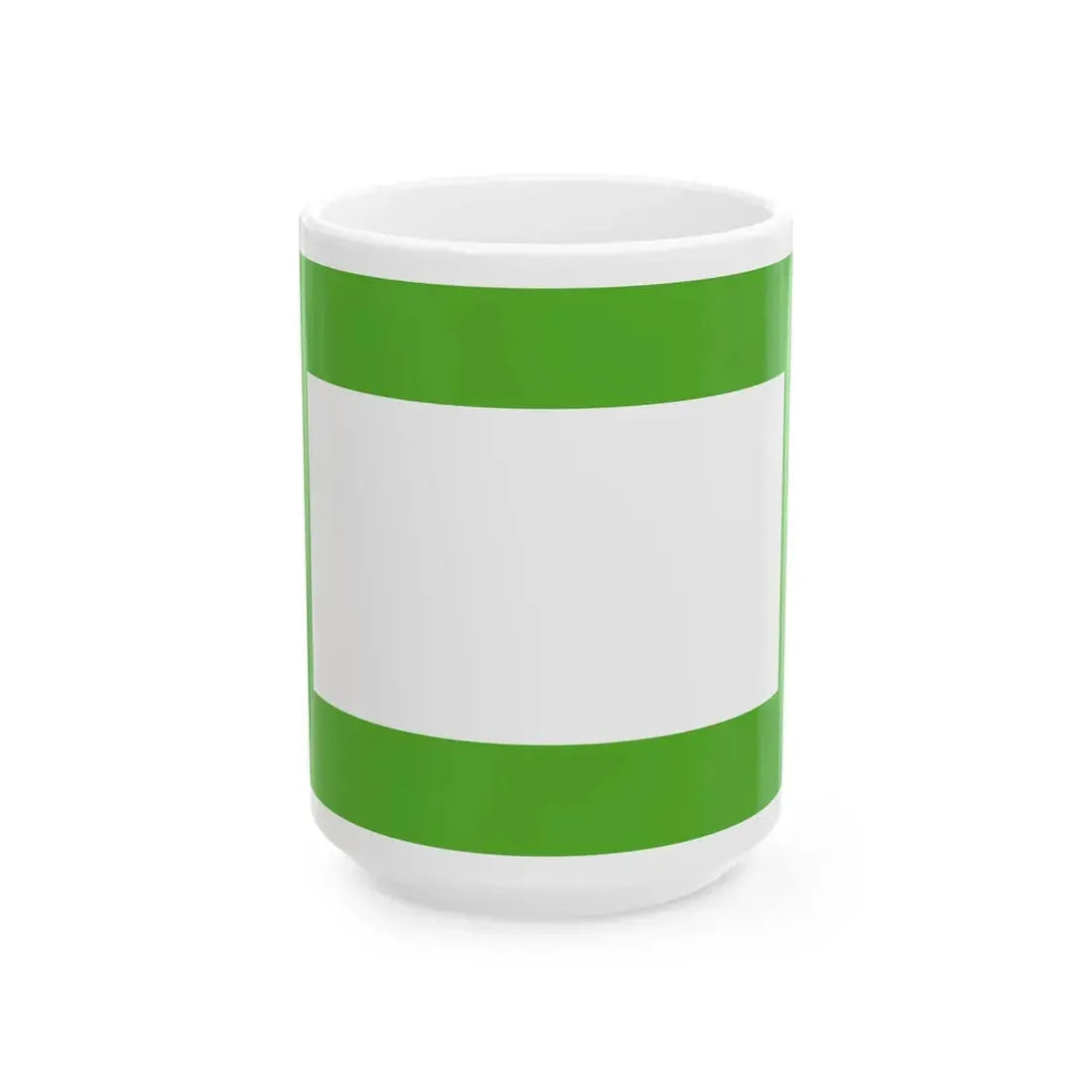 Flag of the Indragiri Hilir Regency (Indonesia) White Coffee Mug 15oz - Go Mug Yourself