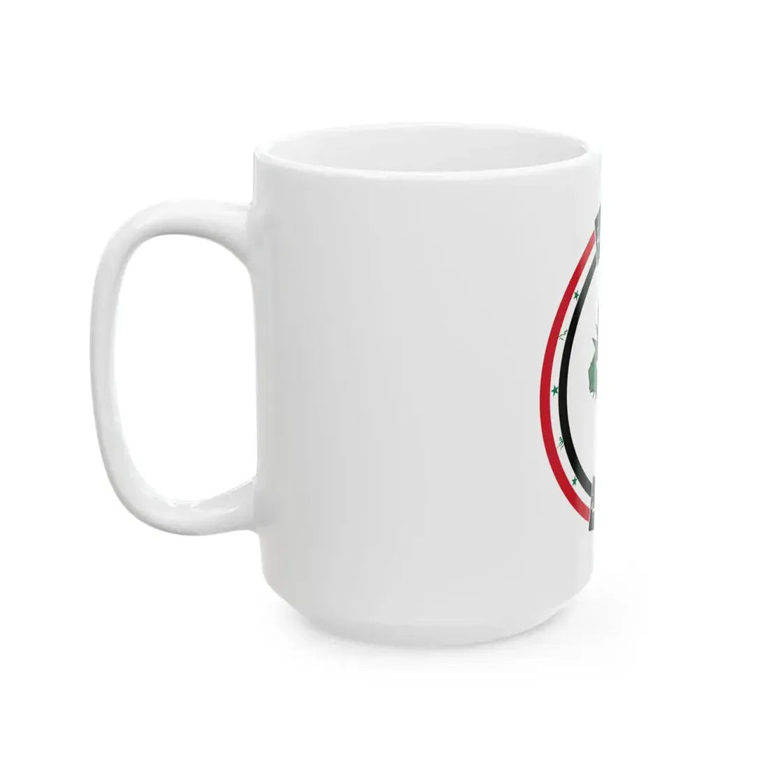 Flag of the Interior Ministry of Iraq pre-2003 (Iraq) White Coffee Mug - Go Mug Yourself