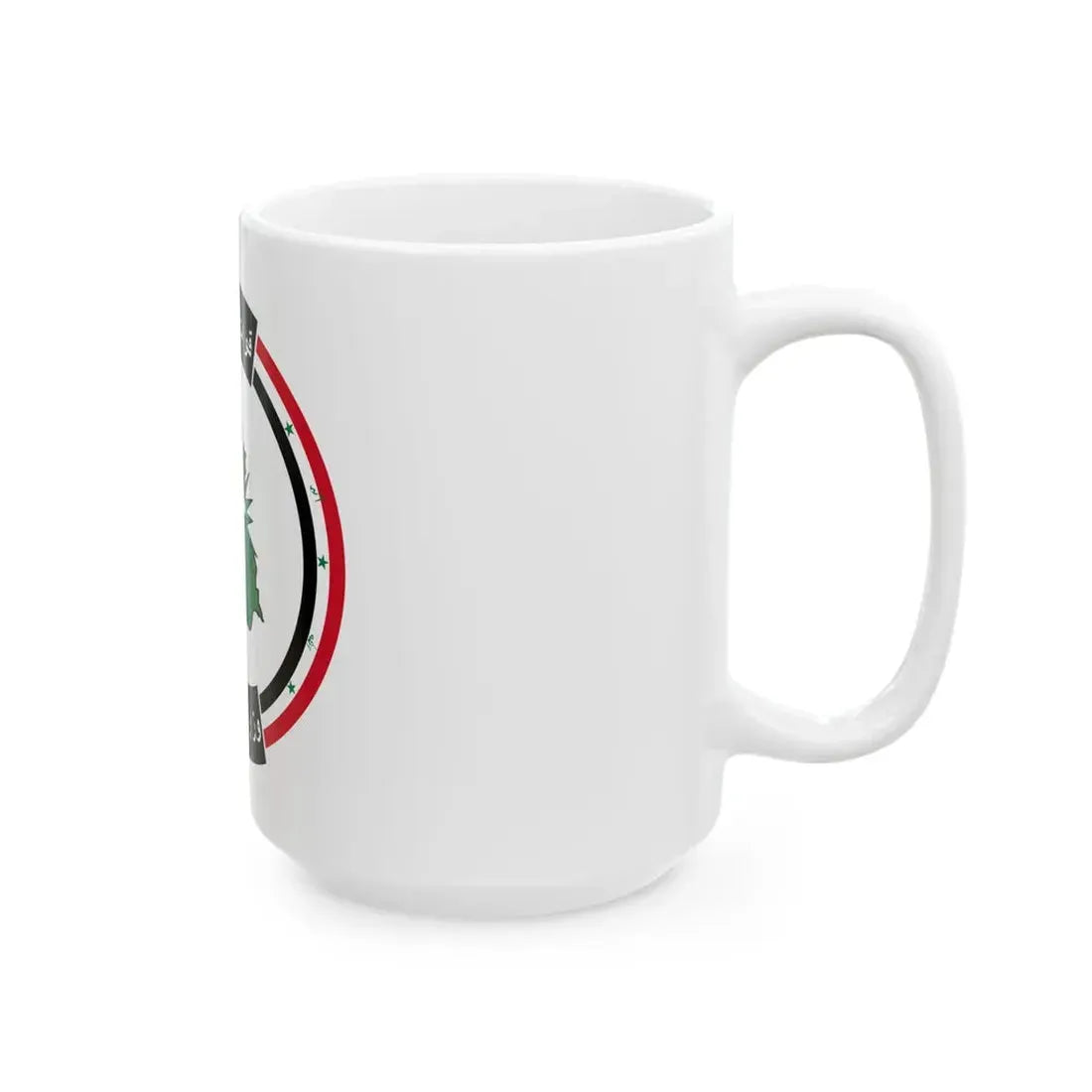 Flag of the Interior Ministry of Iraq pre-2003 (Iraq) White Coffee Mug - Go Mug Yourself