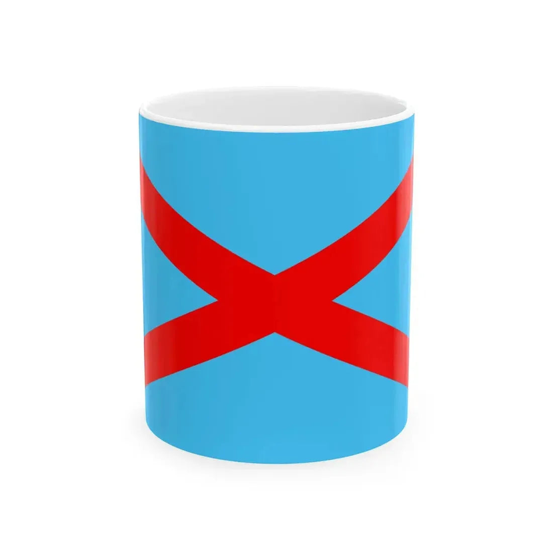 Flag of the Irish Blueshirts (Ireland) White Coffee Mug 11oz - Go Mug Yourself