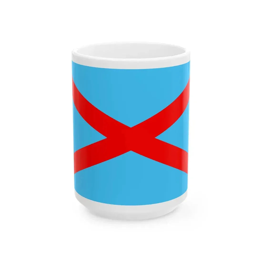 Flag of the Irish Blueshirts (Ireland) White Coffee Mug 15oz - Go Mug Yourself