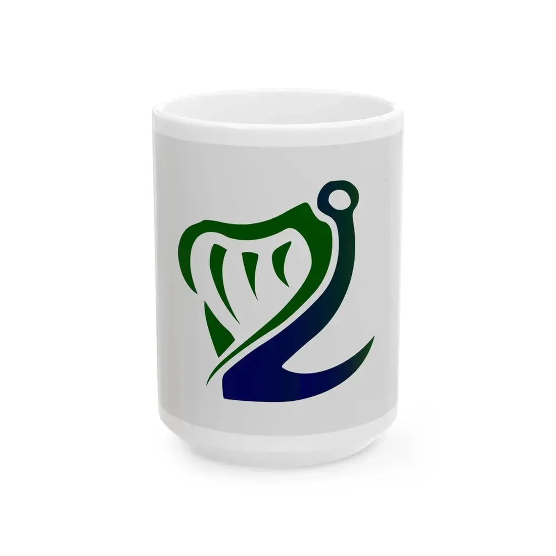 Flag of the Irish Coast Guard (Ireland) White Coffee Mug 15oz - Go Mug Yourself