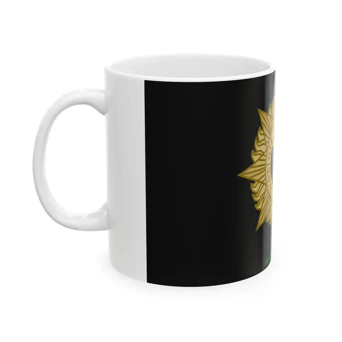 Flag of the Irish Defence Forces (Ireland) White Coffee Mug - Go Mug Yourself