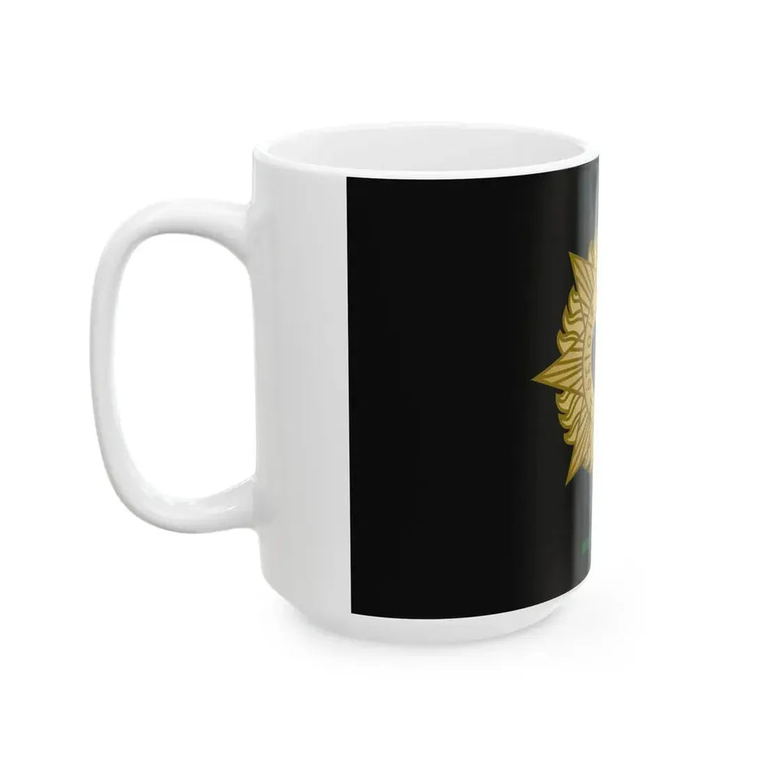 Flag of the Irish Defence Forces (Ireland) White Coffee Mug - Go Mug Yourself