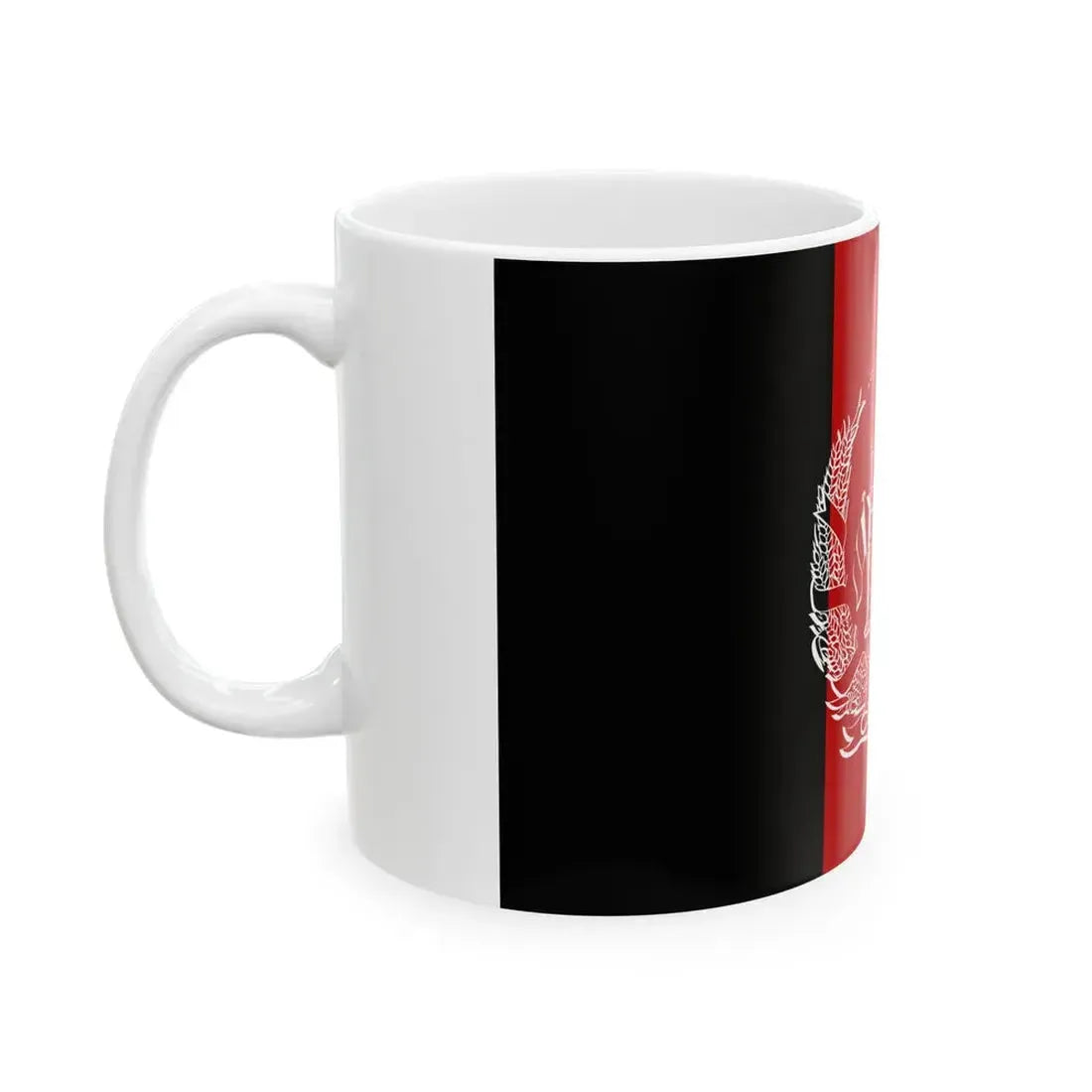 Flag of the Islamic Republic of Afghanistan (Afghanistan) White Coffee Mug - Go Mug Yourself