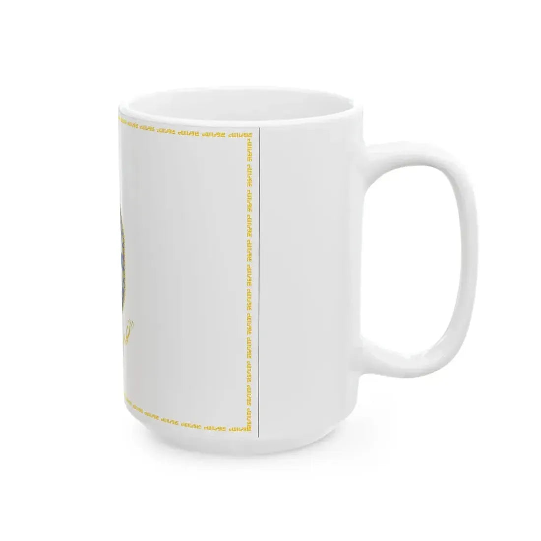 Flag of the Islamic Republic of Iran Naval Sciences University (Iran) White Coffee Mug - Go Mug Yourself