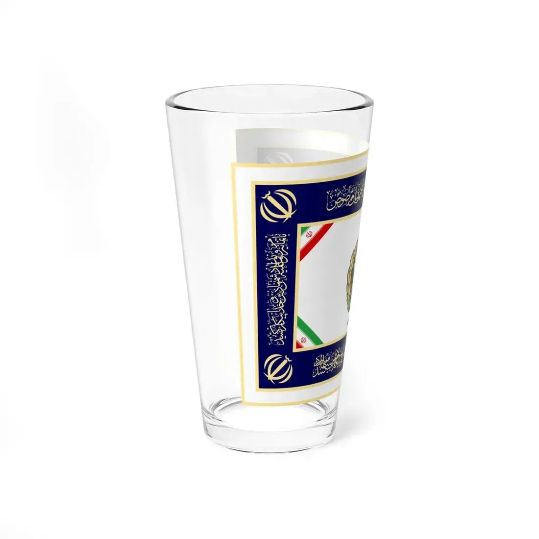 Flag of the Islamic Republic of Iran Navy of Army (Iran) Pint Glass 16oz - Go Mug Yourself