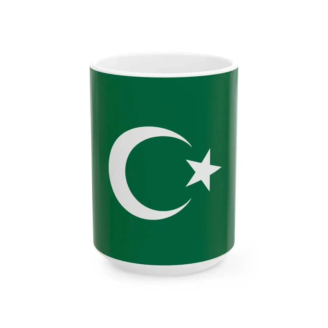 Flag of the Islamska Zajednica (Bosnia and Herzegovina) White Coffee Mug 15oz - Go Mug Yourself