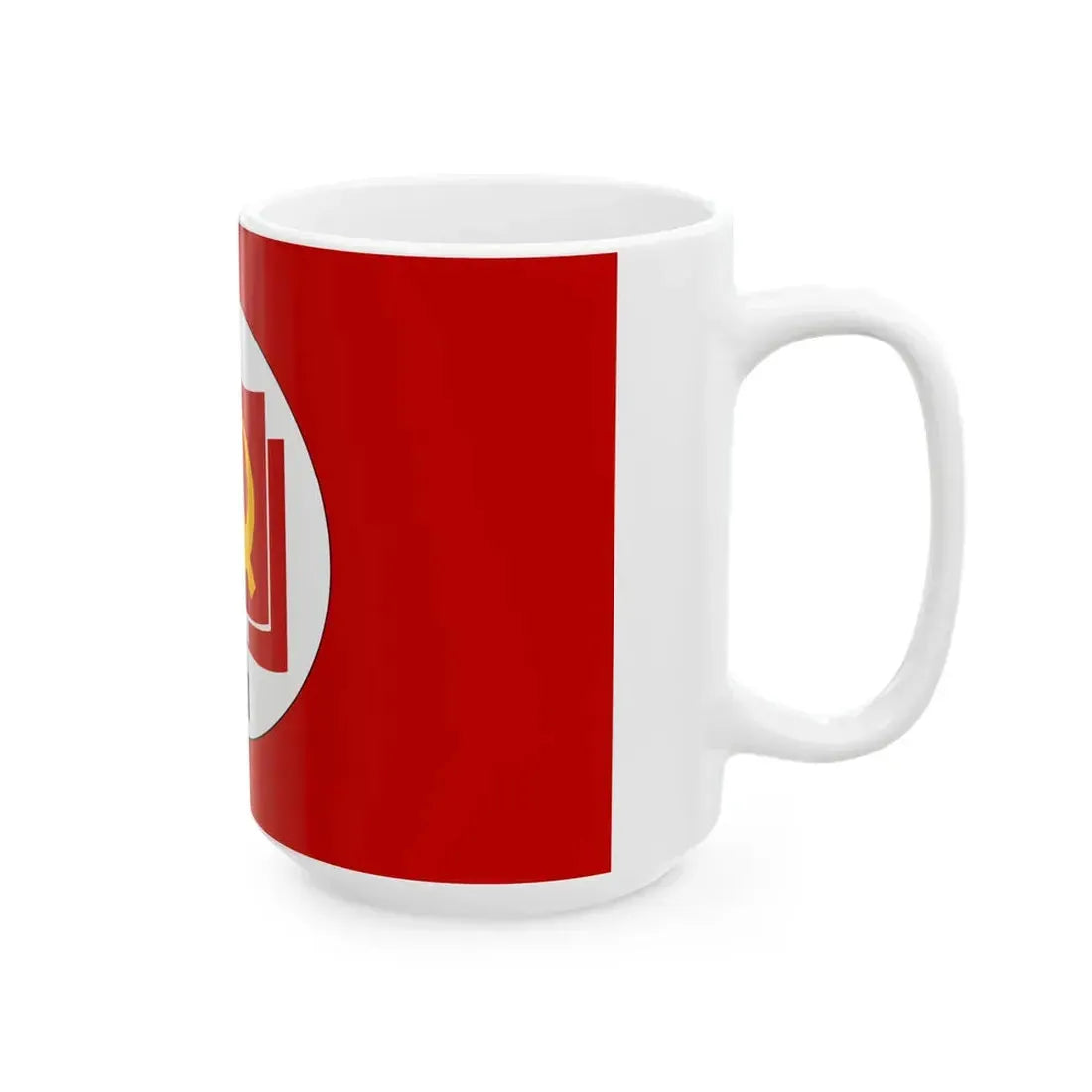 Flag of the Italian Communist Party 2016 (Italy) White Coffee Mug - Go Mug Yourself