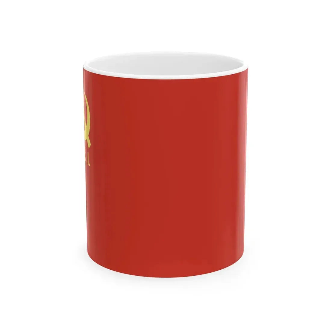Flag of the Italian Communist Party (Italy) White Coffee Mug 11oz - Go Mug Yourself