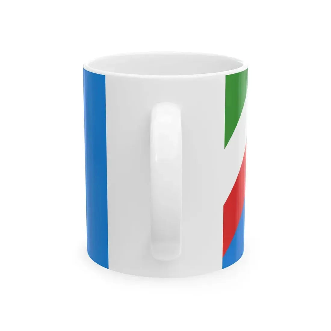 Flag of the Italian Partisan Republic of Ossola (Italy) White Coffee Mug - Go Mug Yourself