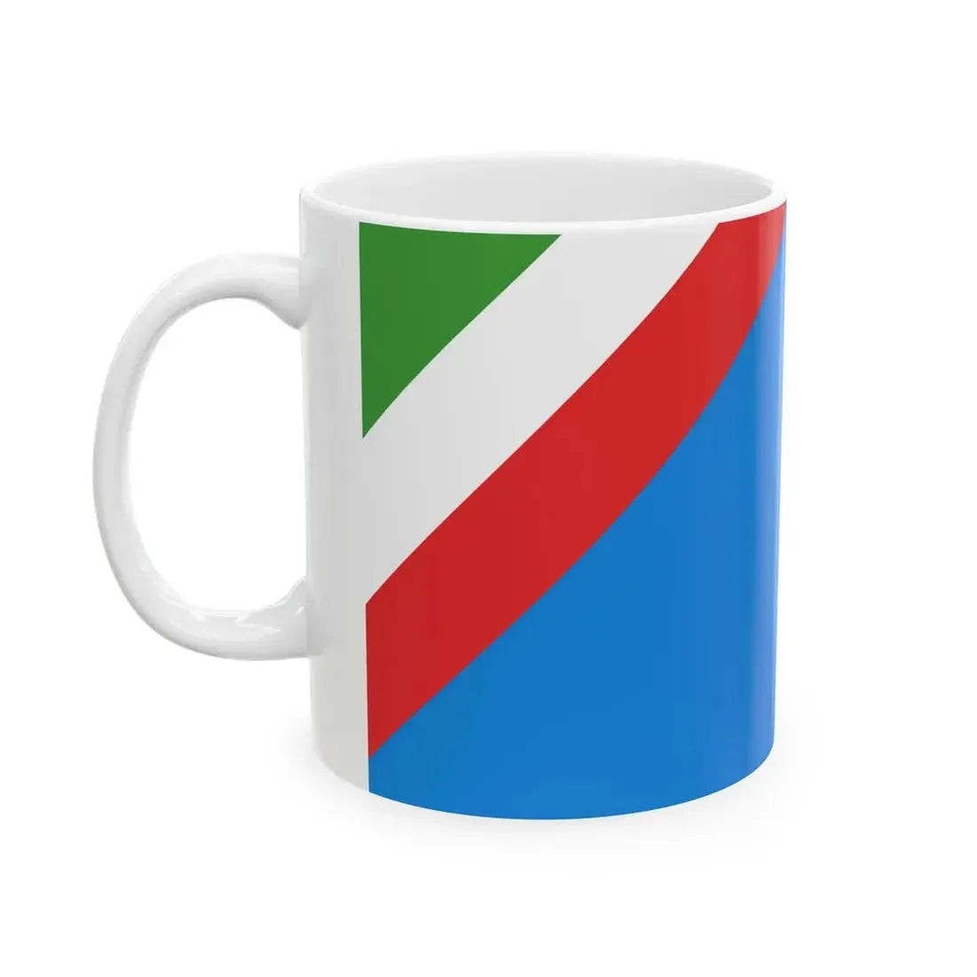 Flag of the Italian Partisan Republic of Ossola (Italy) White Coffee Mug - Go Mug Yourself
