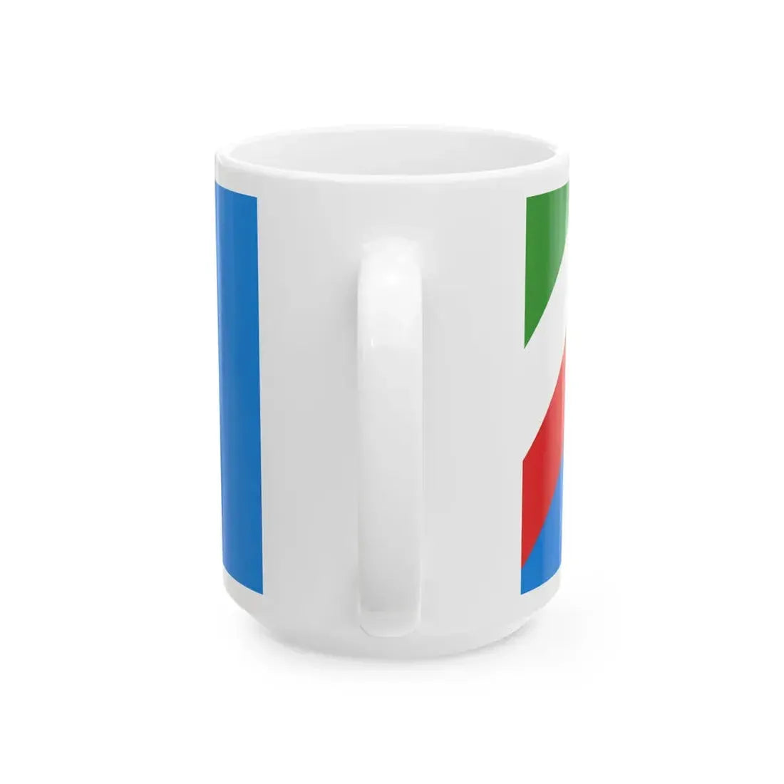 Flag of the Italian Partisan Republic of Ossola (Italy) White Coffee Mug - Go Mug Yourself