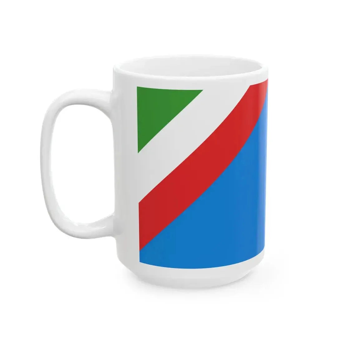 Flag of the Italian Partisan Republic of Ossola (Italy) White Coffee Mug - Go Mug Yourself
