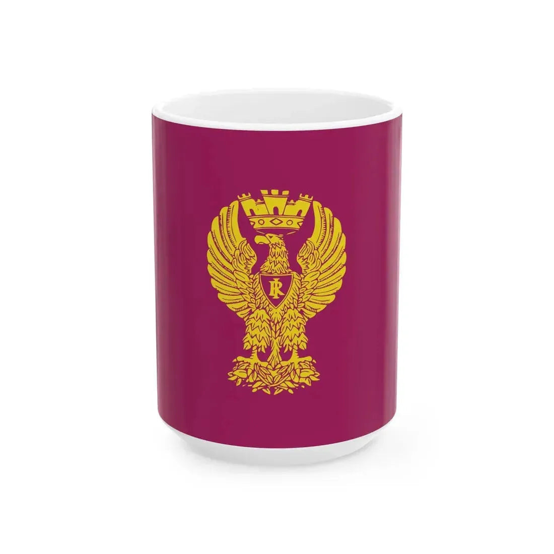 Flag of the Italian police force (Italy) White Coffee Mug 15oz - Go Mug Yourself