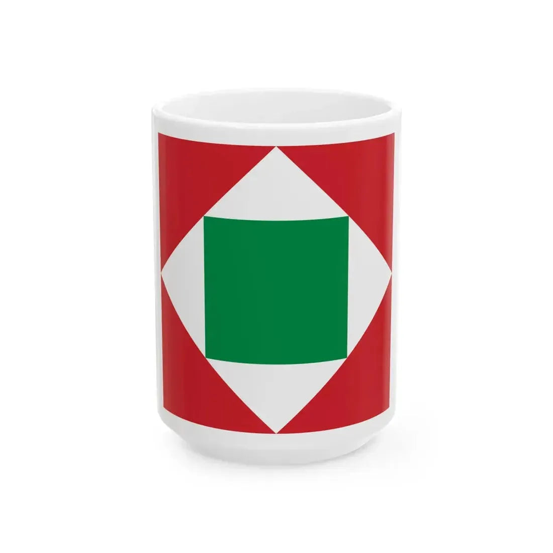 Flag of the Italian Republic 1802 (Italy) White Coffee Mug 15oz - Go Mug Yourself