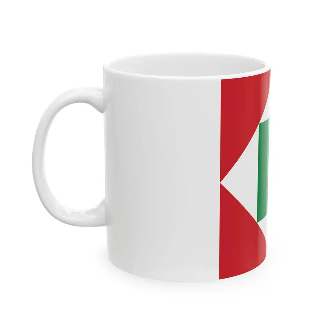 Flag of the Italian Republic 1802 (Italy) White Coffee Mug - Go Mug Yourself