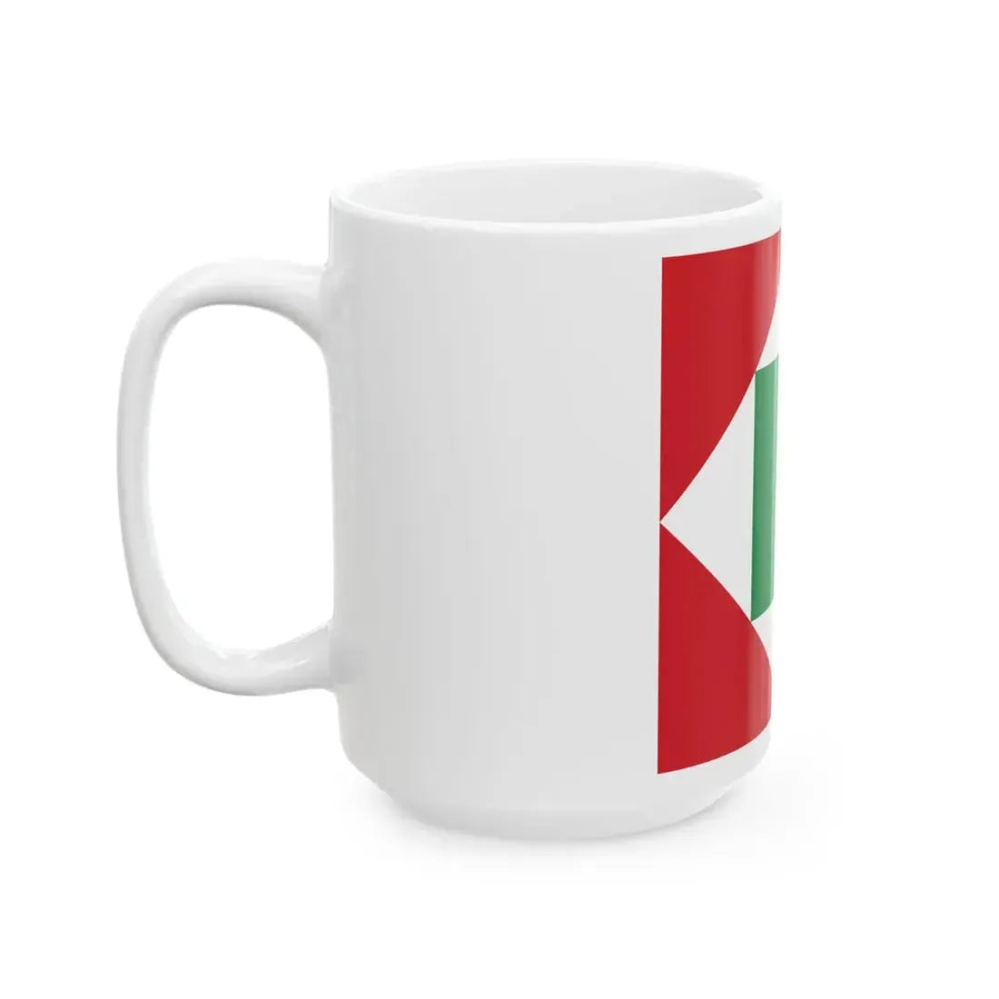 Flag of the Italian Republic 1802 (Italy) White Coffee Mug - Go Mug Yourself