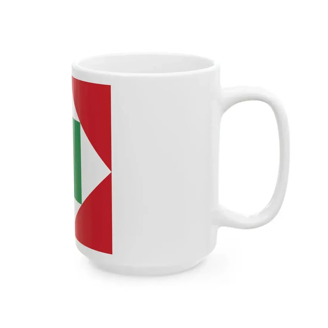 Flag of the Italian Republic 1802 (Italy) White Coffee Mug - Go Mug Yourself