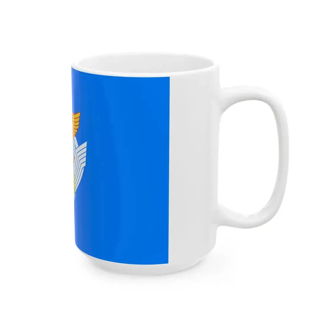Flag of the Japan Air Self-Defense Force 1957-1972 (Japan) White Coffee Mug - Go Mug Yourself