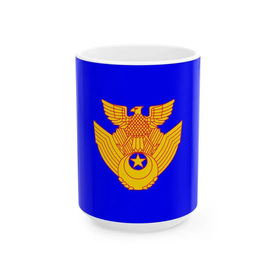 Flag of the Japan Air Self-Defense Force 1972-2001 (Japan) White Coffee Mug 15oz - Go Mug Yourself