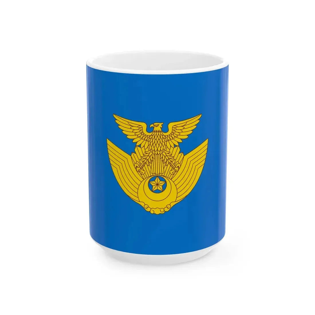 Flag of the Japan Air Self-Defense Force (Japan) White Coffee Mug 15oz - Go Mug Yourself