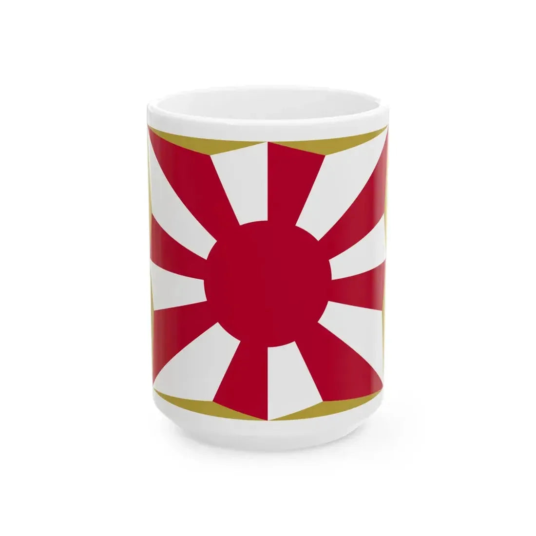 Flag of the Japan Self-Defense Forces (Japan) White Coffee Mug 15oz - Go Mug Yourself