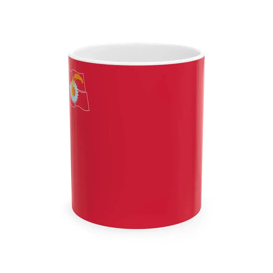 Flag of the Japanese Communist Party (Japan) White Coffee Mug 11oz - Go Mug Yourself
