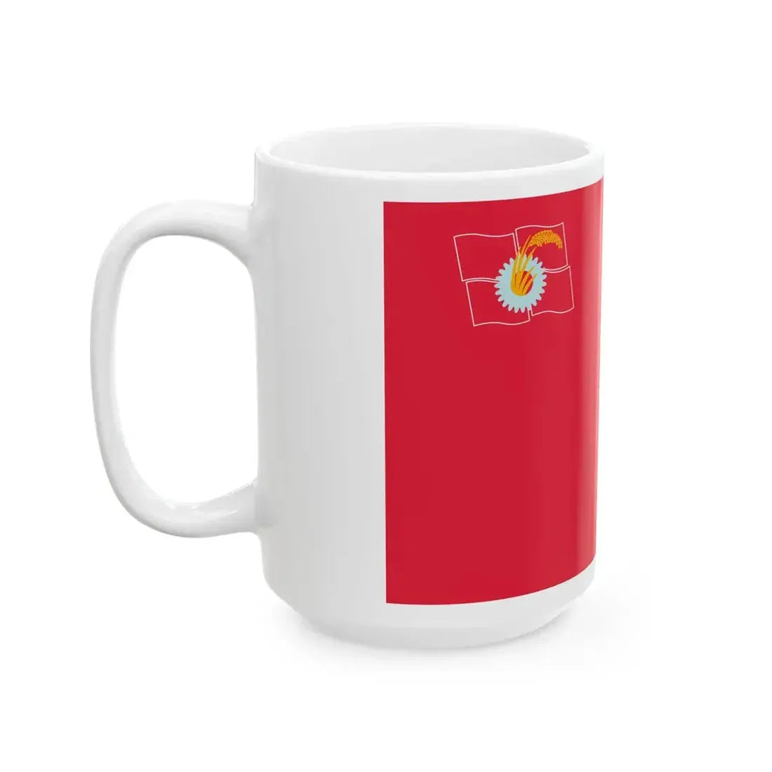 Flag of the Japanese Communist Party (Japan) White Coffee Mug - Go Mug Yourself