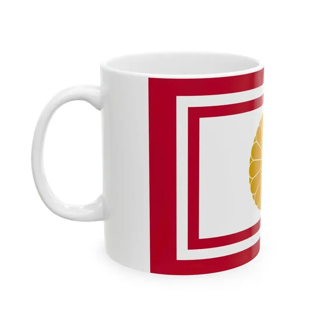 Flag of the Japanese Crown Prince (Japan) White Coffee Mug - Go Mug Yourself