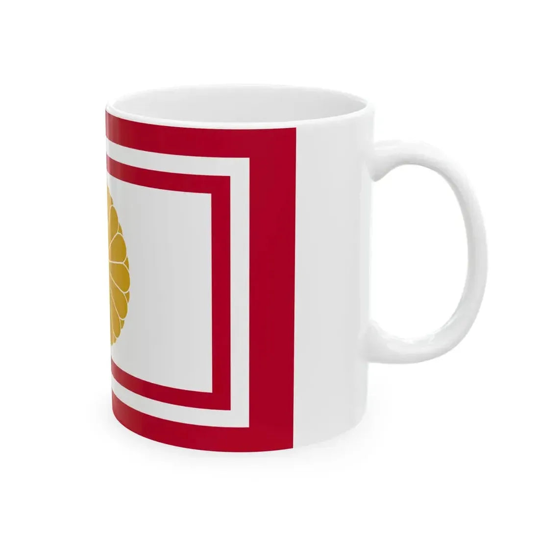 Flag of the Japanese Crown Prince (Japan) White Coffee Mug - Go Mug Yourself