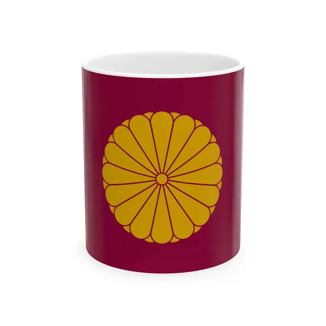 Flag of the Japanese Emperor Emeritus (Japan) White Coffee Mug 11oz - Go Mug Yourself