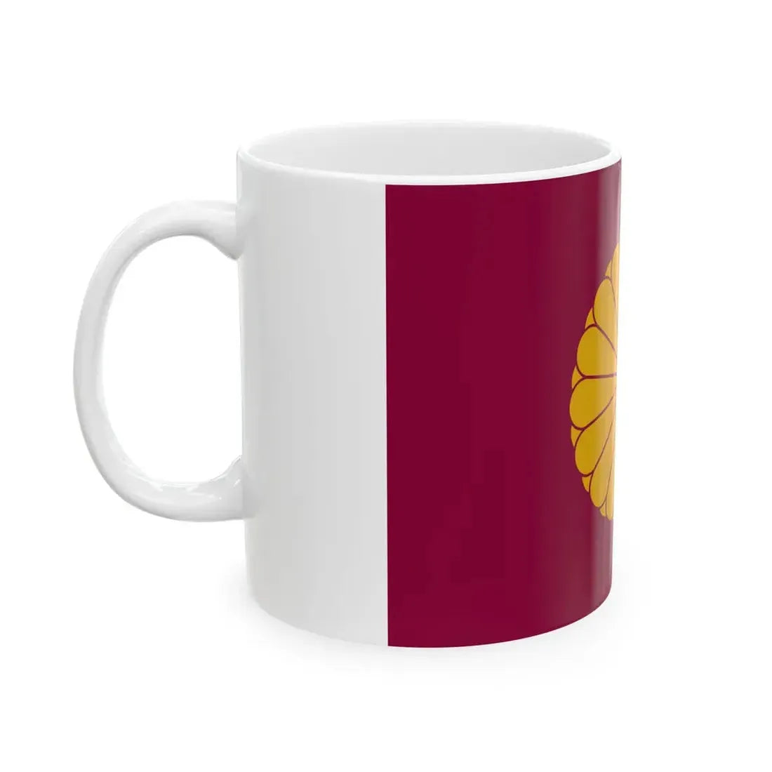 Flag of the Japanese Emperor Emeritus (Japan) White Coffee Mug - Go Mug Yourself