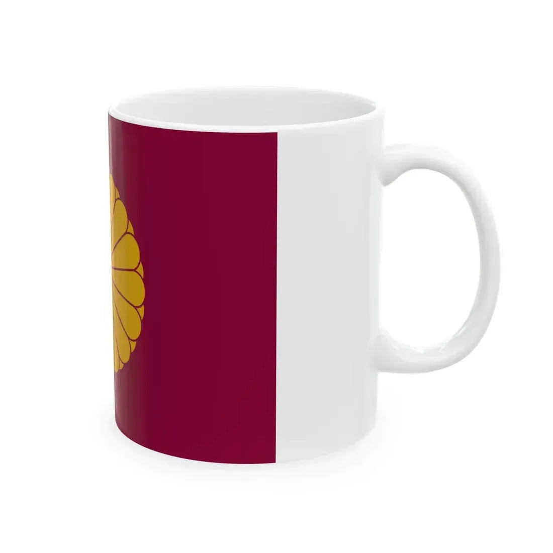Flag of the Japanese Emperor Emeritus (Japan) White Coffee Mug - Go Mug Yourself