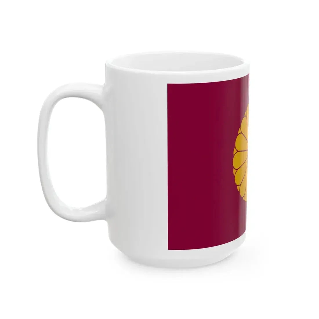 Flag of the Japanese Emperor Emeritus (Japan) White Coffee Mug - Go Mug Yourself