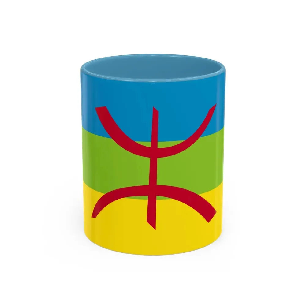 Flag of The Kabyle people Berber flag - Accent Coffee Mug 11oz Light Blue - Go Mug Yourself