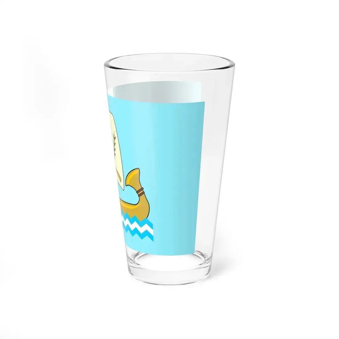 Flag of the Kafr el Sheikh Governorate Egypt - Pint Glass 16oz - Go Mug Yourself
