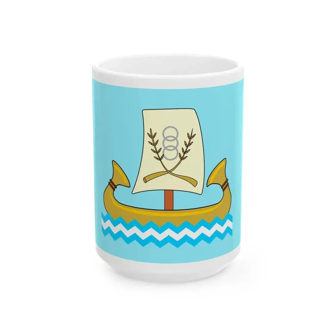 Flag of the Kafr el Sheikh Governorate Egypt - White Coffee Mug 15oz - Go Mug Yourself