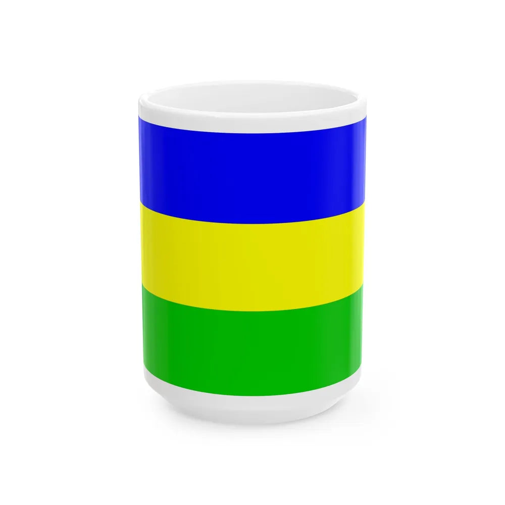 Flag of the Kanem-Bornu Empire (Chad) White Coffee Mug 15oz - Go Mug Yourself