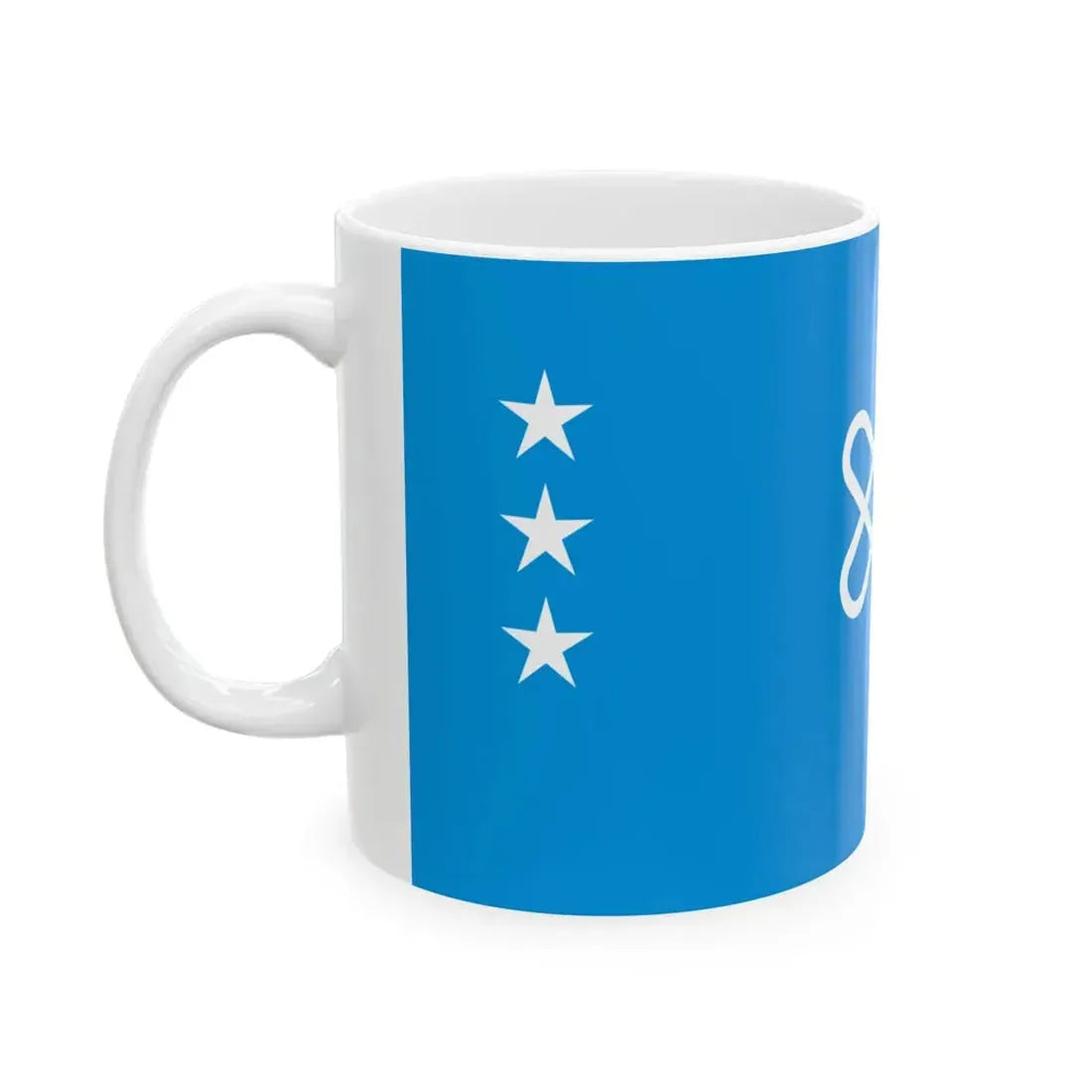 Flag of the Kazakh Khanate (Kazakhstan) White Coffee Mug - Go Mug Yourself