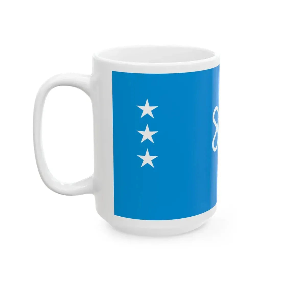 Flag of the Kazakh Khanate (Kazakhstan) White Coffee Mug - Go Mug Yourself