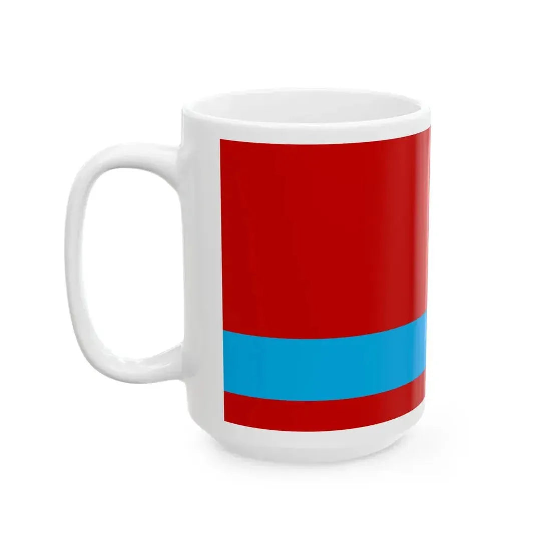 Flag of the Kazakh Soviet Socialist Republic 1953-1991 Flag of Kazakhstan 19911992 reverse (Kazakhstan) White Coffee Mug - Go Mug Yourself