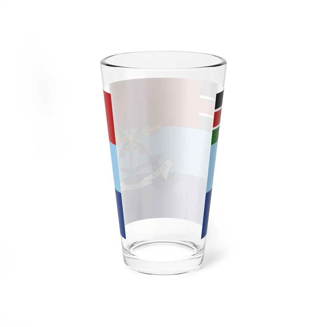 Flag of the Kenya Defence Forces (Kenya) Pint Glass 16oz - Go Mug Yourself