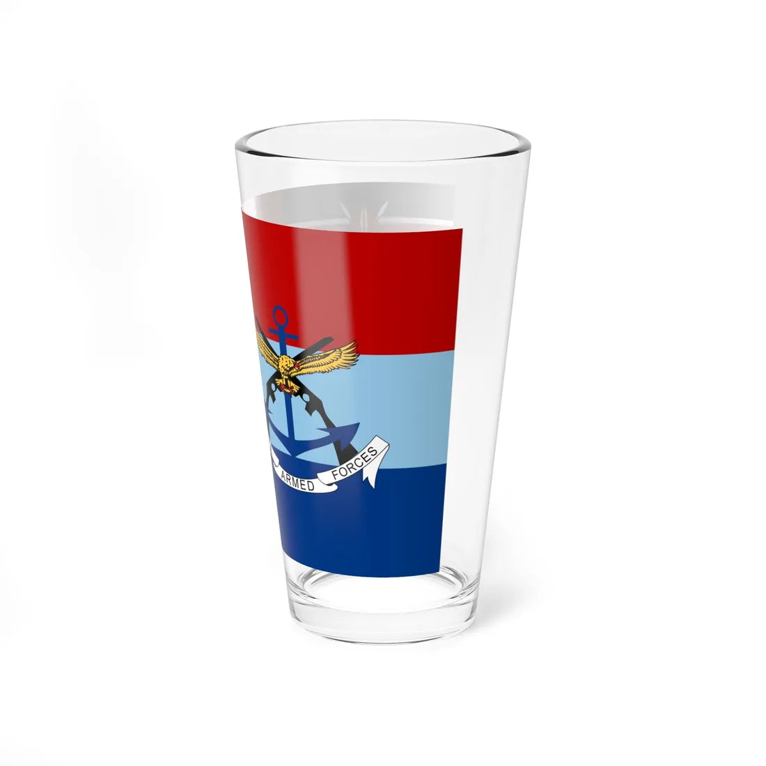 Flag of the Kenya Defence Forces (Kenya) Pint Glass 16oz - Go Mug Yourself