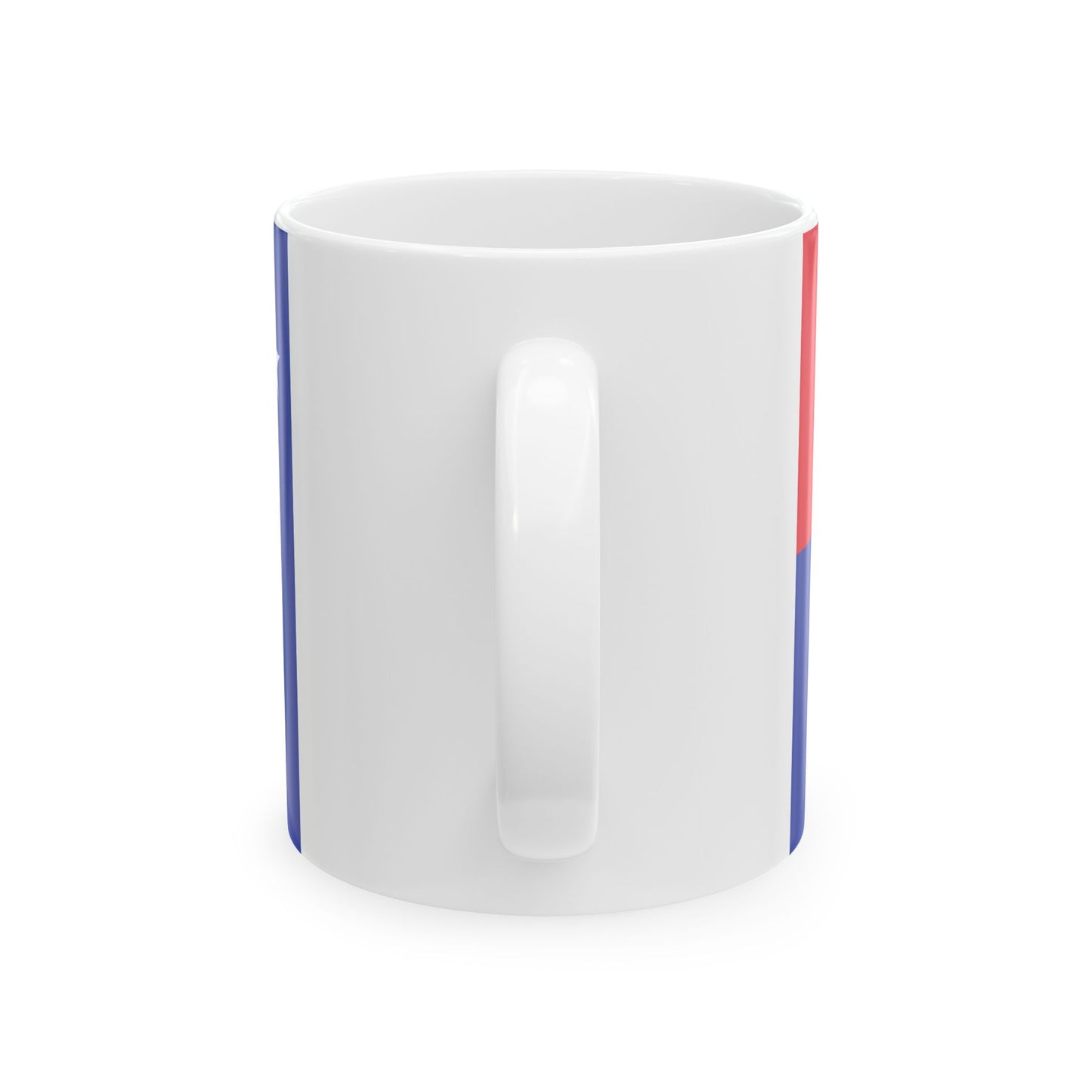 Flag of the Khmer Republic type 2 (Cambodia) White Coffee Mug-Go Mug Yourself
