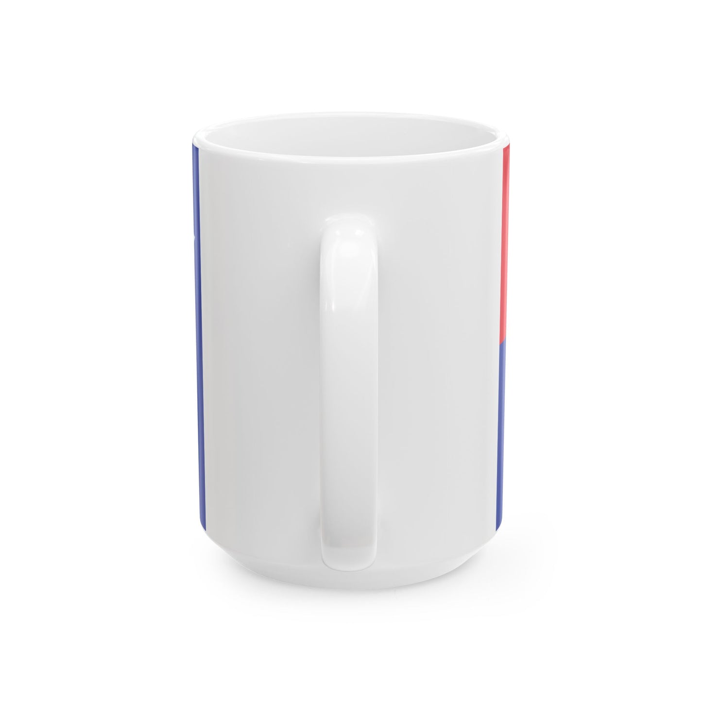 Flag of the Khmer Republic type 2 (Cambodia) White Coffee Mug-Go Mug Yourself